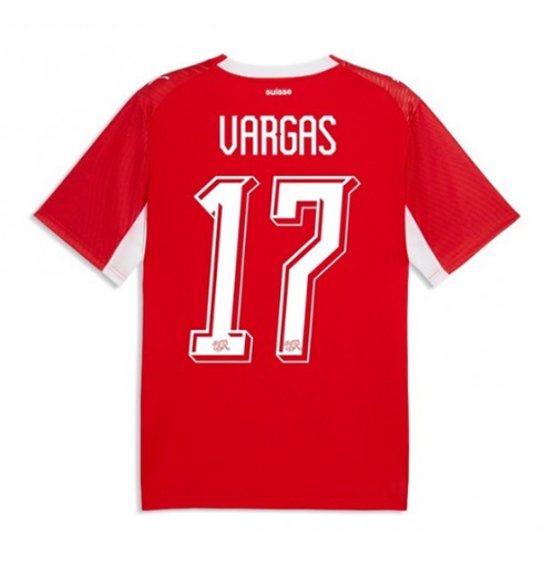 Švýcarsko Ruben Vargas #17 Domácí Dres MS 2026 Krátký Rukáv Švýcarsko Ruben Vargas #17 Domácí Dres MS 2026 Krátký Rukáv